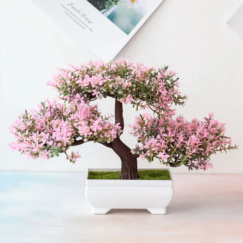 Pink artificial tree